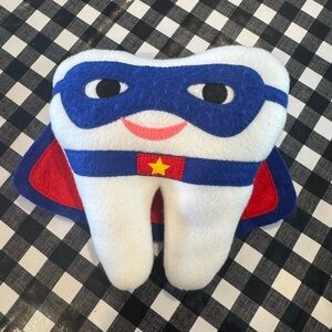 Superhero Tooth fairy Plush Pillow